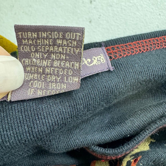 Women's Sissi Couture Black Orange Long Sleeve T-Shirt Size L - Picture 5 of 6